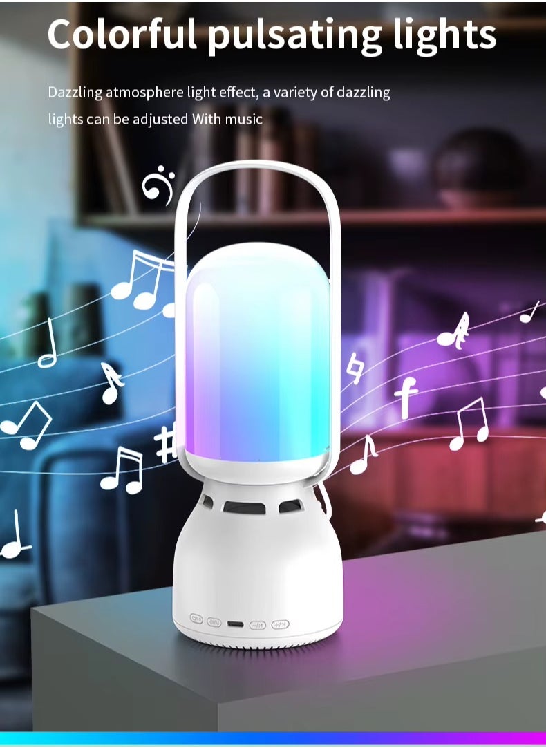 Portable wireless Bluetooth speaker, outdoor camping light, TWS connection, RGB Camping Lantern Speaker