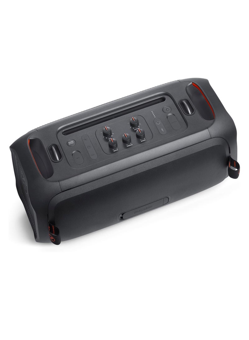 Partybox On-The-Go Essential Portable Party Speaker With Built-In Lights And Wireless Mic Black