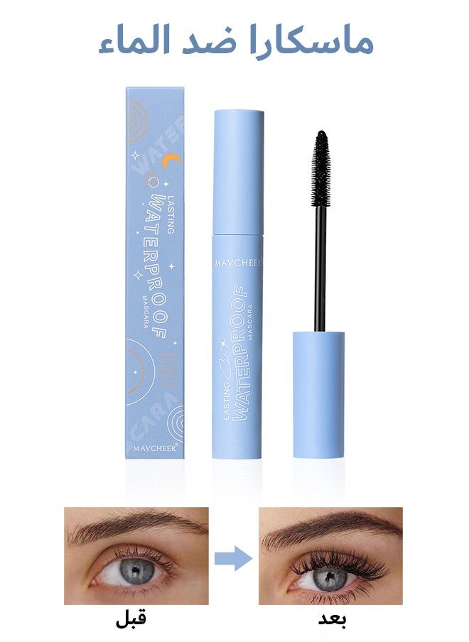 Volumizing Mascara, Long-Lasting and Smudge-Proof Mascara, for Lengthens Strengthens Lashes (Black)