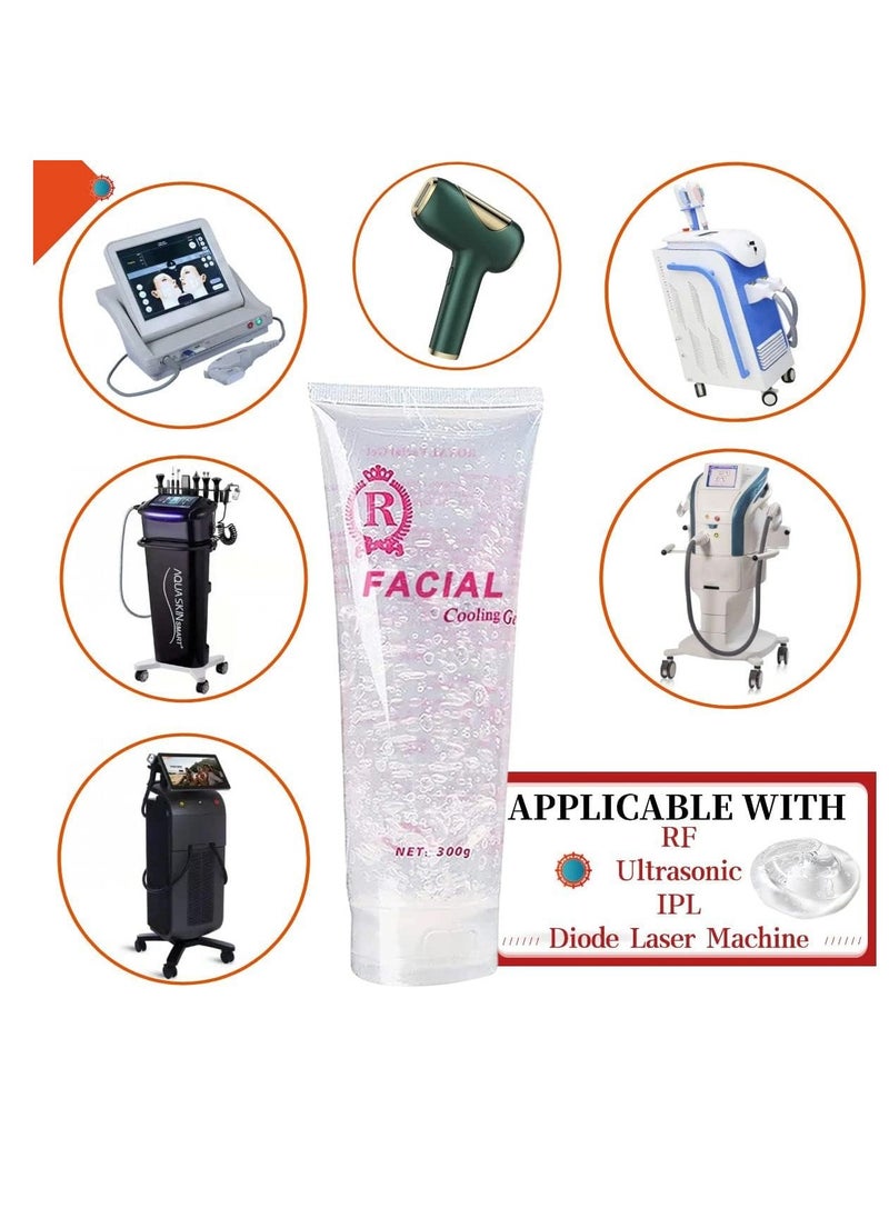 Machine Use Cooling & Lubrication Gel Combination with Laser Hair Removal Device and Beauty Facial Machine or microcurrent face Device for Women Men in Face or Body