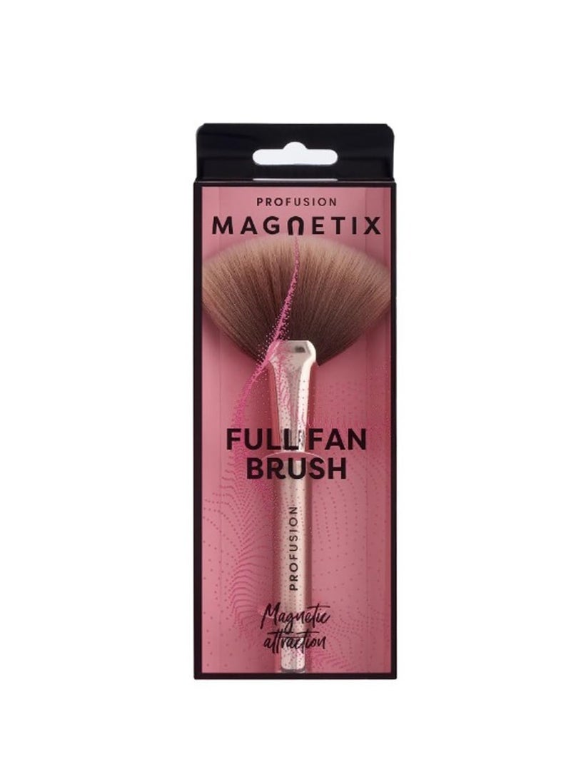 Profusion Cosmetics Magnetix Full Fan Brush, Brown (67085ESET)