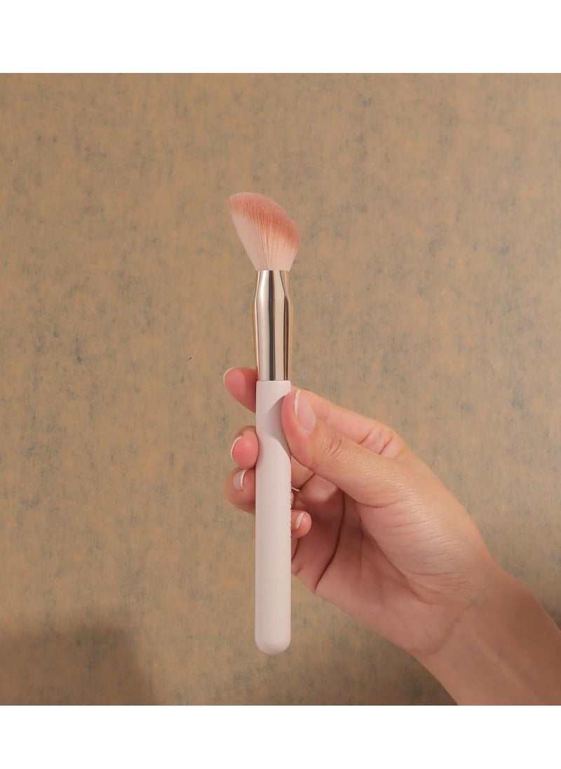 Liquid Blush Brush Angled for Cheek Makeup,Cream Foundation Contour Bronzer highlight Blending, Angled Face Makeup Tool (Multitask Face Brush)
