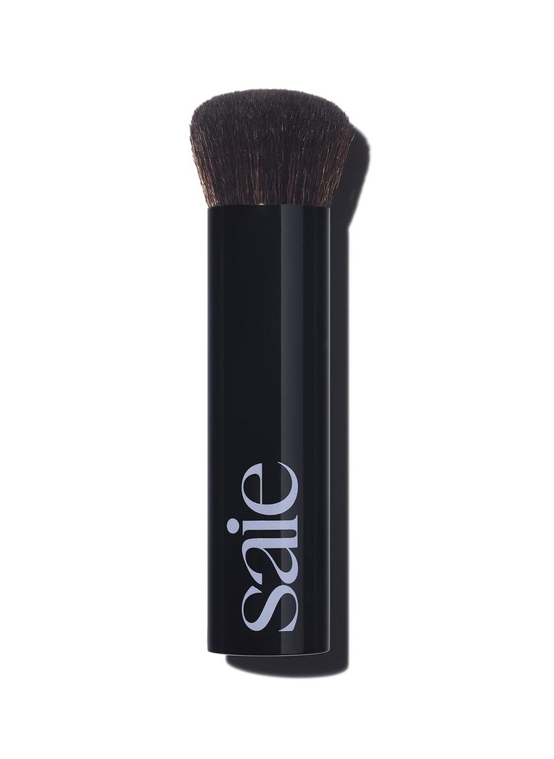 Saie The Base Brush - Ultra-Soft Foundation Brush for Liquid Makeup - Dense Complexion + Blending Brush with Cruelty-Free, Synthetic Bristles (1 Count)