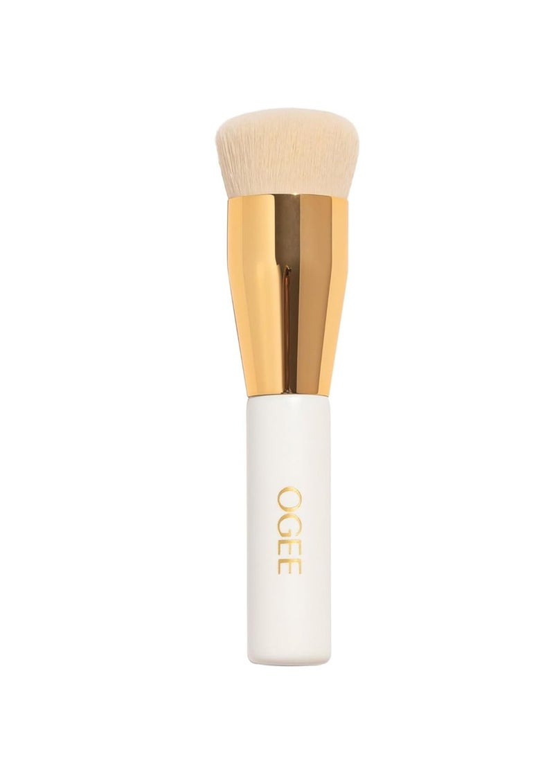 Ogee Foundation Brush - Professional Quality Makeup Brush - Ultra-Soft Base Brush with Vegan Bristles for Flawless Makeup Application - Premium Foundation Brush for Liquid Makeup