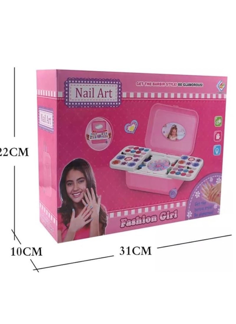 Fashion Girl Nail Art, Amazing Nail Stickers, Get the Barbie Style! Be Glamorous! For Ages 3+