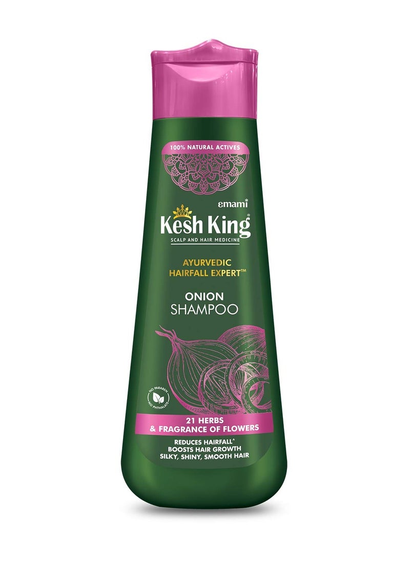 Kesh King Ayurvedic Onion Shampoo with 21 Herbs, Reduces Hairfall & Boost Hair Growth, 300ml & Kesh King Scalp and Hair Medicine Anti-Hairfall Conditioner, 200 ml