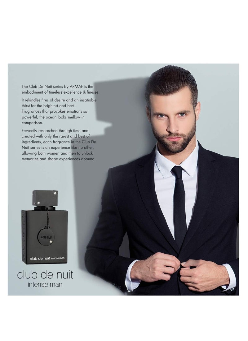 Club De Nuit Intense Man Concentrated Luxury French Perfume Oil for Men 18ml, Black, Perfumes for Him