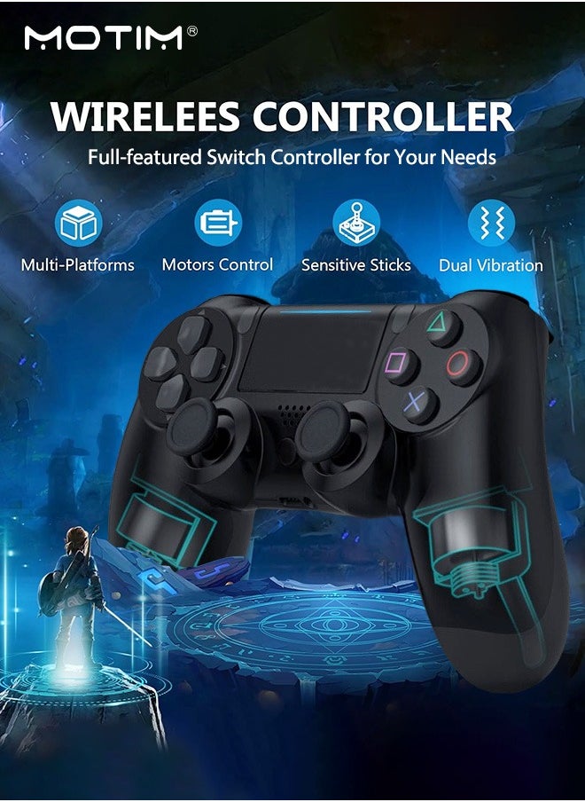 Wireless Gamepad DualShock 4 Controller Six-Axis for Playstation 4, Bluetooth Connectivity