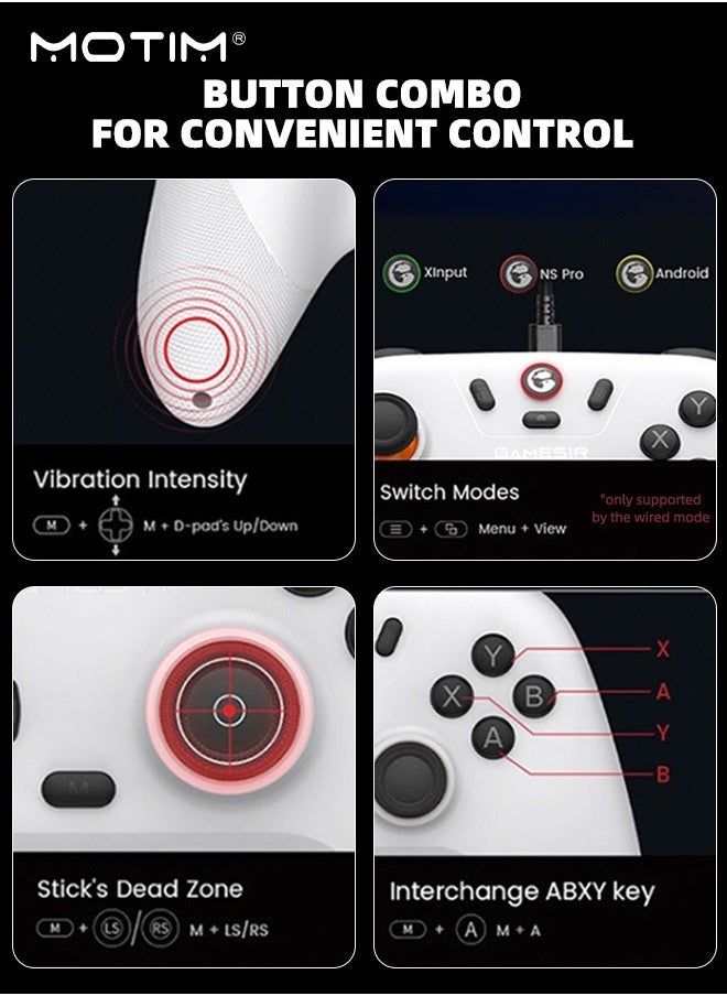 Nova Lite Wireless Controller, Bluetooth Gamepad for Windows PC, iPhone, Android, Switch & Steam Deck, Hall Effect Triggers, Turbo Function, Rumble Vibration