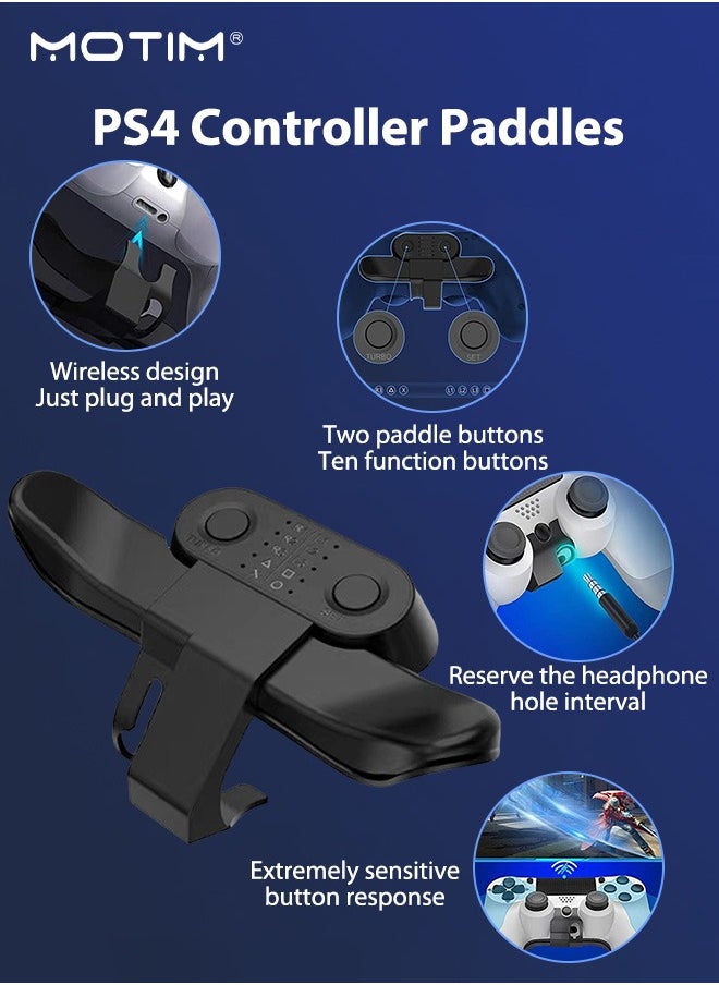 Strike Pack for PS4 Controller, Paddles for PS4 Controller, Back Button Attachment for PS4, Paddles for PS4 for Elite Professional FPS & TPS Gaming