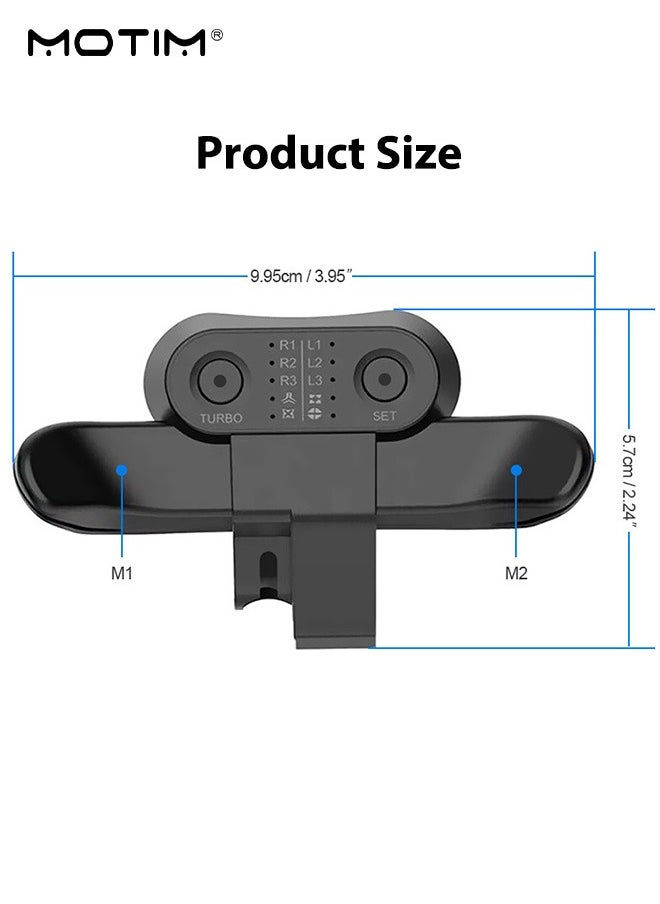 Strike Pack for PS4 Controller, Paddles for PS4 Controller, Back Button Attachment for PS4, Paddles for PS4 for Elite Professional FPS & TPS Gaming