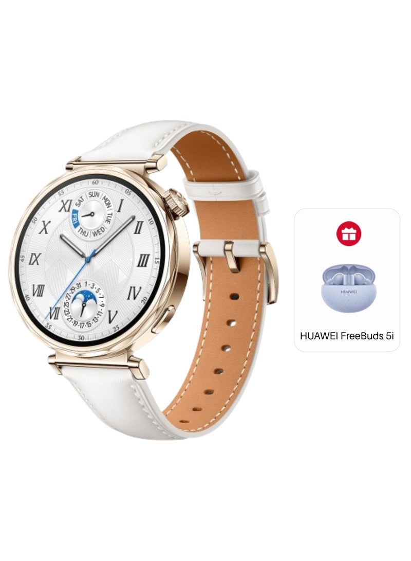 WATCH GT5 41mm Smartwatch White (with Freebuds 5i Blue) White