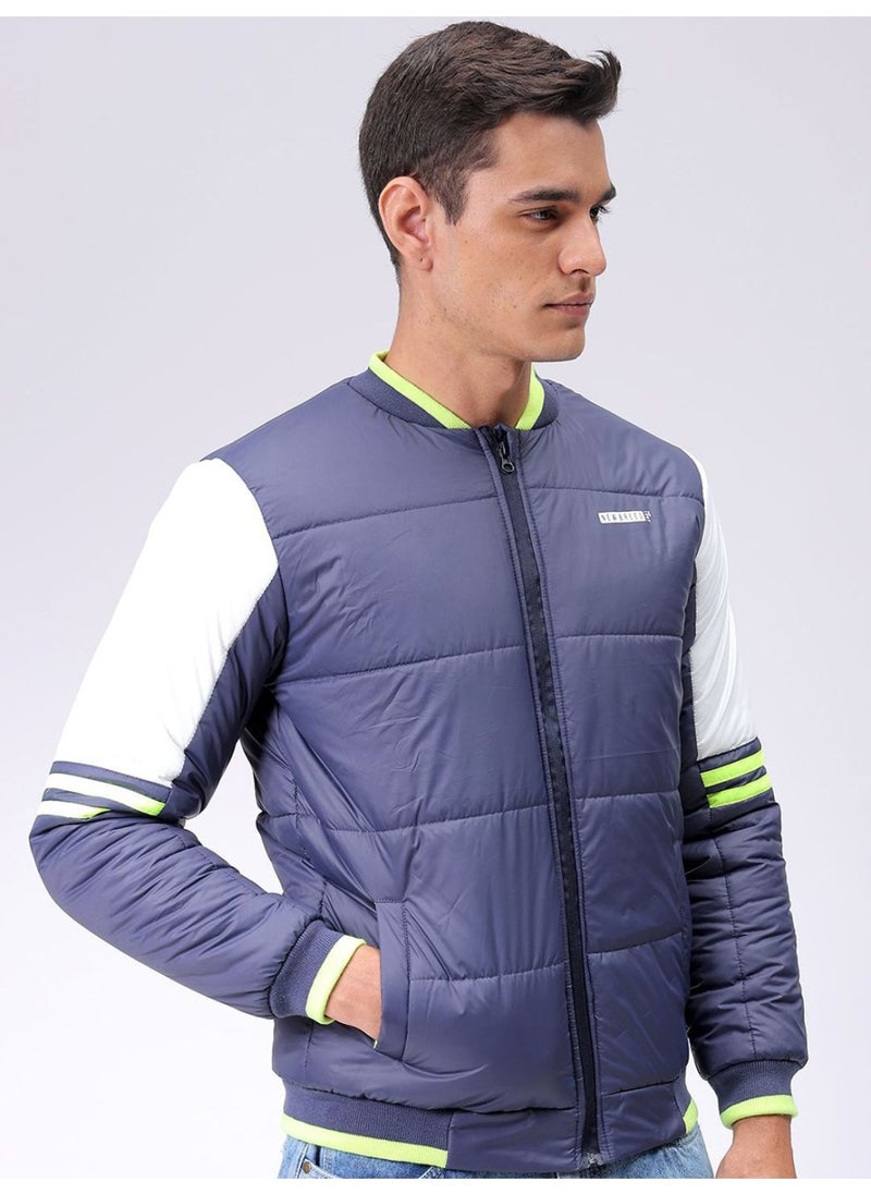 Men Slim Fit Mix & Match Puffer Jackets