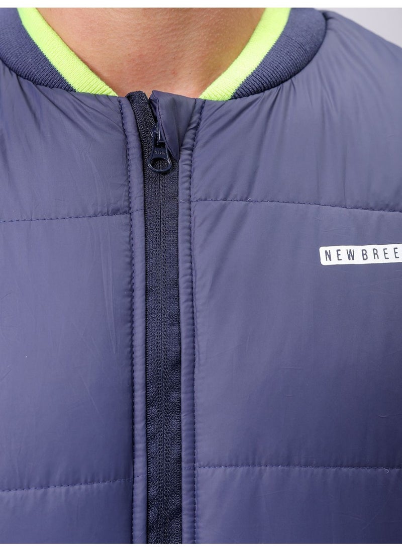 Men Slim Fit Mix & Match Puffer Jackets