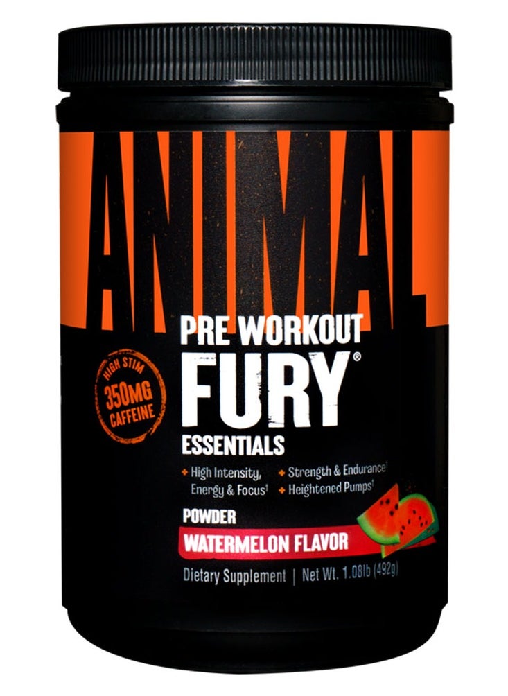 Universal Nutrition Animal Fury Pre workout Watermelon Flavor 492g