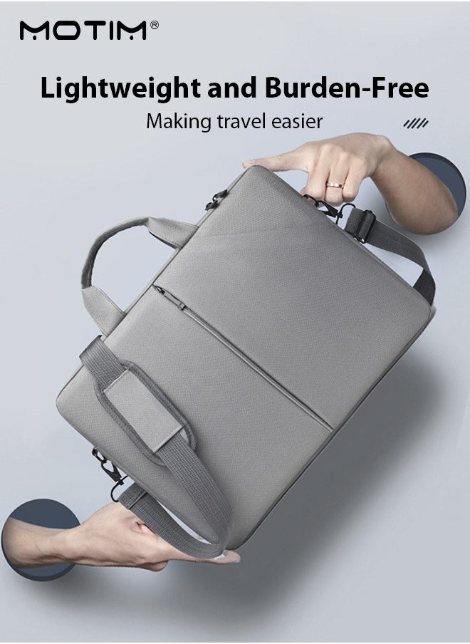 15.6 Inch Laptop Bag with Multi Compartment, Lightweight Laptop Hand Bag Travel Business Briefcase, Water-Resistant Dust-proof Shoulder Messenger Bag for Men and Women Work Office