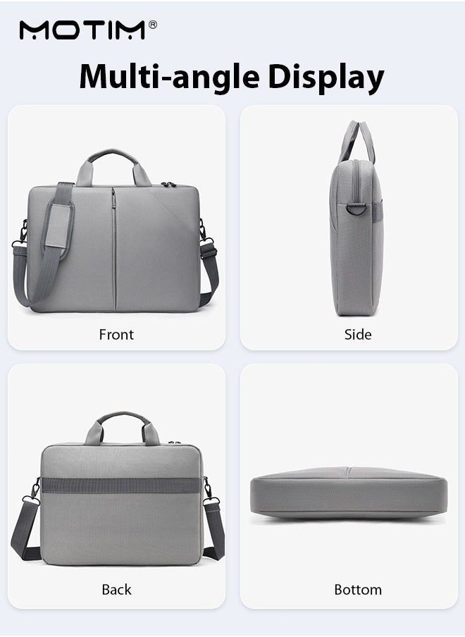 15.6 Inch Laptop Bag with Multi Compartment, Lightweight Laptop Hand Bag Travel Business Briefcase, Water-Resistant Dust-proof Shoulder Messenger Bag for Men and Women Work Office