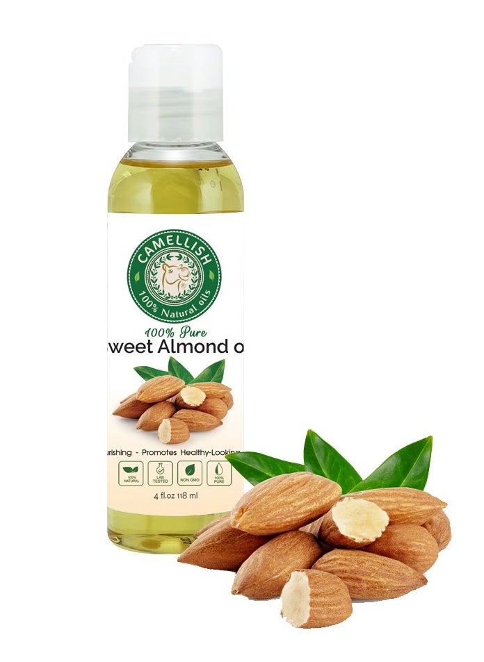 Natural Almond oil 100% for skin by Camellish 118 ml