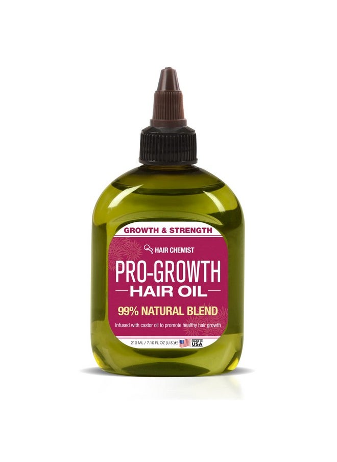 Pro-Growth Hair Oil With Castor Oil 7.1 Oz. - Made With Natural Castor Oil For Hair Growth