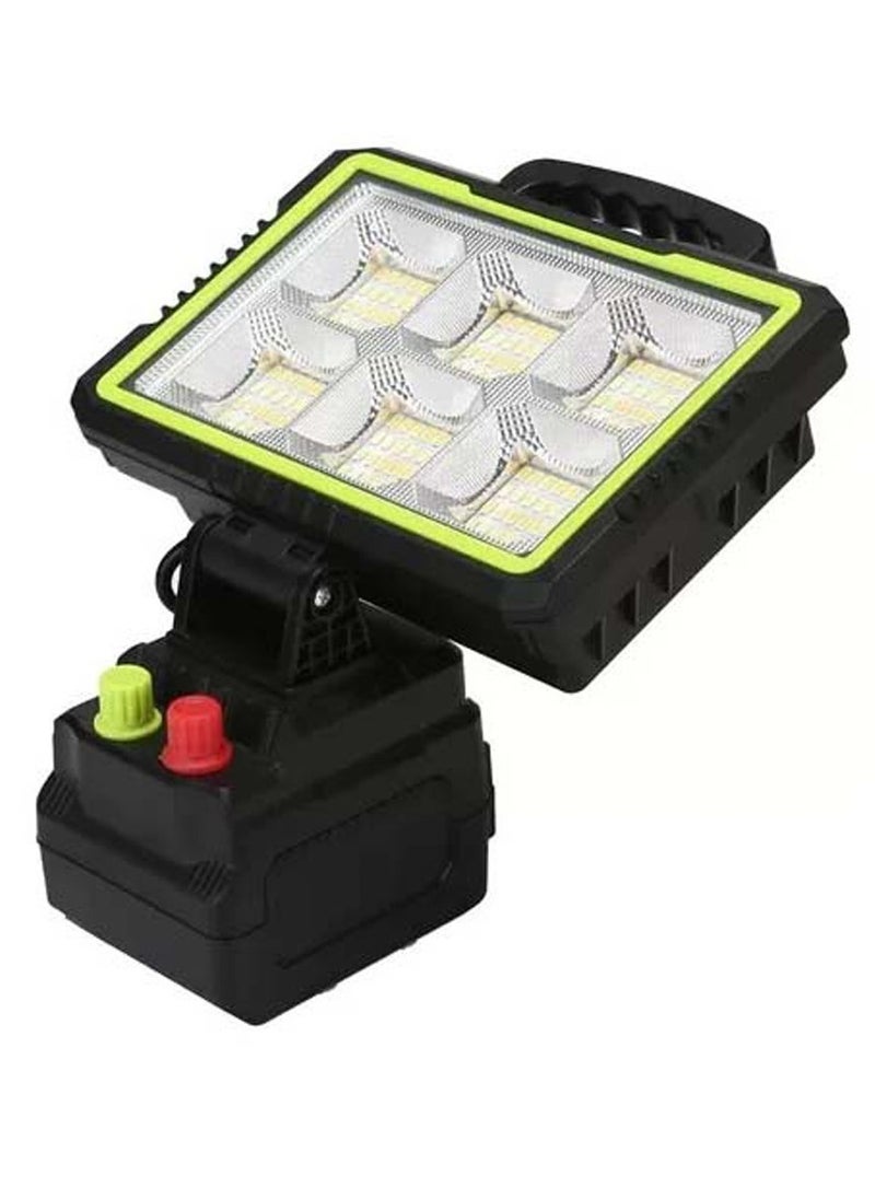 350W LED Solar Camping Light, 168 LED Flood Light, 14000mAh Battary Rechargeable, Portable Solar Outdoor Working Light for Emergency, Repair, Camping