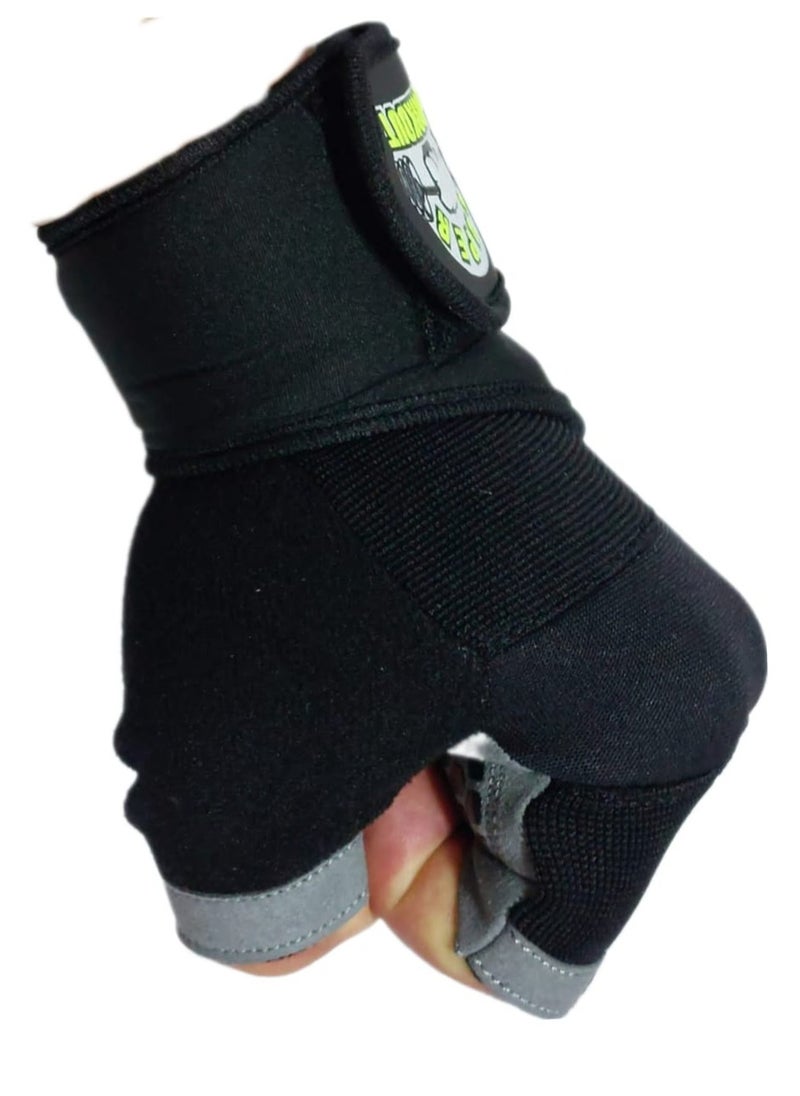 Gloves for all types of training made off pure leather with wrist support