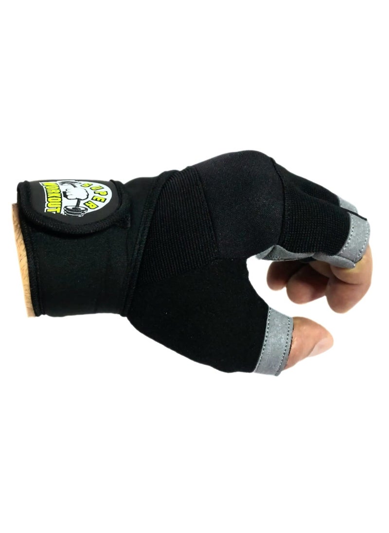 Gloves for all types of training made off pure leather with wrist support