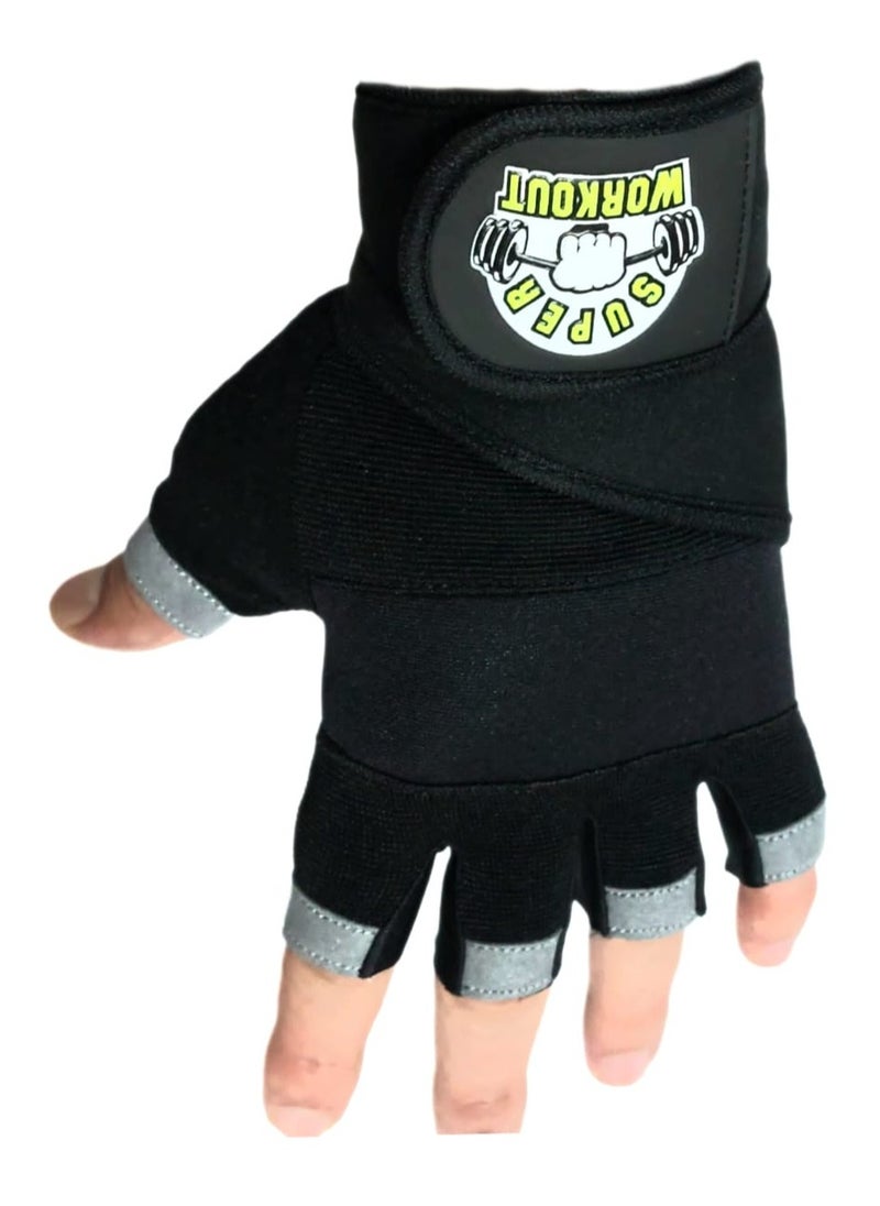 Gloves for all types of training made off pure leather with wrist support