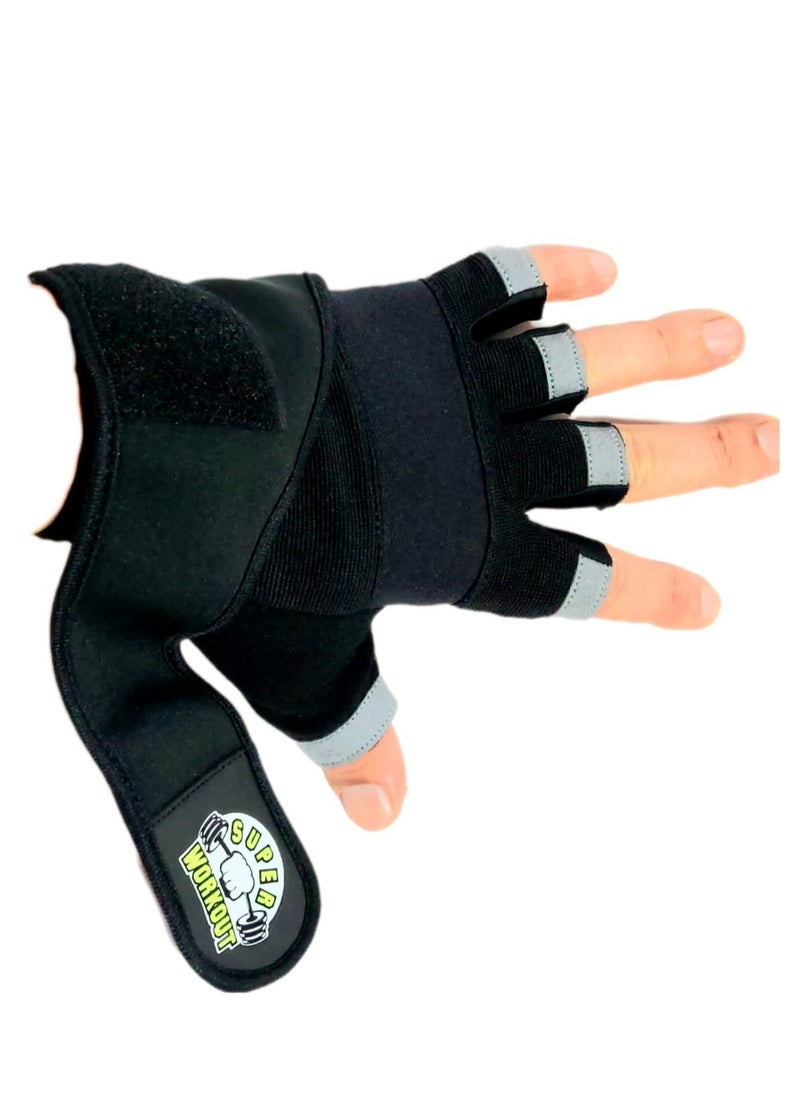 Gloves for all types of training made off pure leather with wrist support