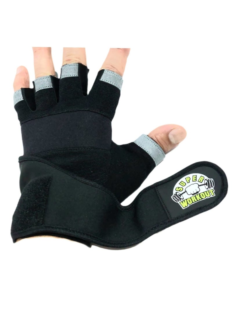 Gloves for all types of training made off pure leather with wrist support