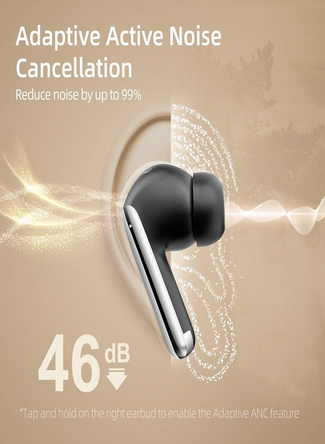 MeloBuds Pro, Wireless Earbuds, Active Noise Cancellation, Multiple ANC Modes,Comfortable Fit Design, Ultra-Low Latency, 360° Stereo Sound,Up to 34 Hours Playtime & Quality Call Experience HT08 - Black