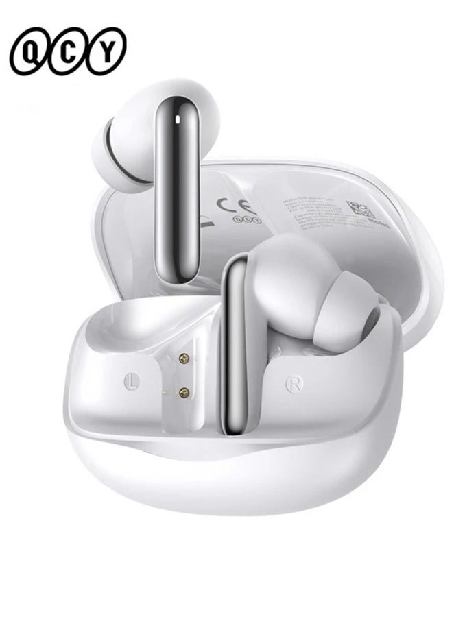 MeloBuds N50 ANC Earbuds, Advanced Dual Noise-Canceling,Enhanced Sound Quality, 28 Hrs Long Battery Life, Comfortable & Secure Fit, Transparency Mode, Touch Controls & IPX5 Water-Resistant - White