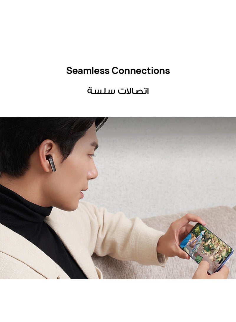 FreeBuds SE 3 Fashion Earbuds, Wireless Bluetooth 5.4 Earphone, 42-Hour Battery Life, Fine-grained Meets Futuristic, 3-Hour Listening on a 10-minute Charge, IP54, iOS & Android Black