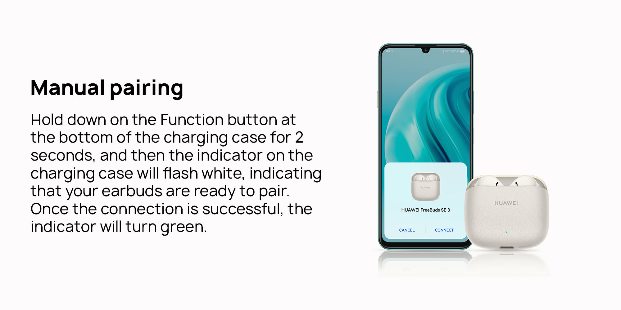FreeBuds SE 3 Fashion Earbuds, Wireless Bluetooth 5.4 Earphone, 42-Hour Battery Life, Fine-grained Meets Futuristic, 3-Hour Listening on a 10-minute Charge, IP54, iOS & Android Black
