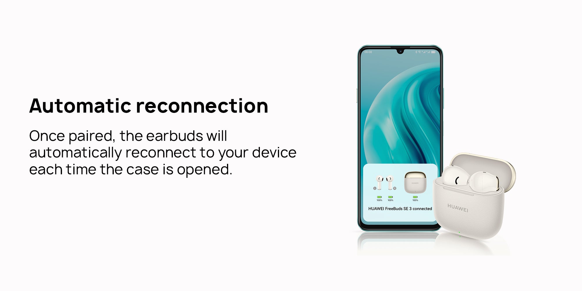 FreeBuds SE 3 Fashion Earbuds, Wireless Bluetooth 5.4 Earphone, 42-Hour Battery Life, Fine-grained Meets Futuristic, 3-Hour Listening on a 10-minute Charge, IP54, iOS & Android Black