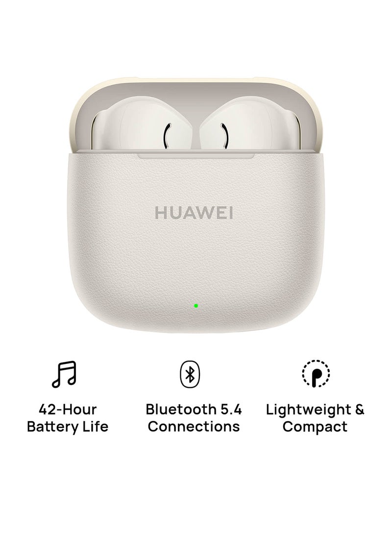 FreeBuds SE 3 Fashion Earbuds, Wireless Bluetooth 5.4 Earphone, 42-Hour Battery Life, Fine-grained Meets Futuristic, 3-Hour Listening on a 10-minute Charge, IP54, iOS & Android Beige