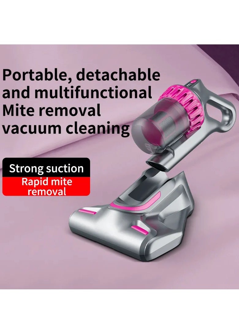 4-in-1 Split Design LCD Display Handheld Vacuum Cleaner with UV-C & UV Mite Remover for Car & Home Dust Mite Control