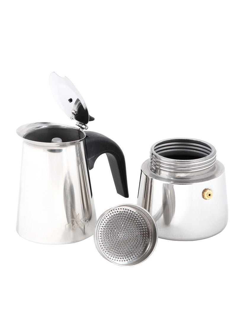 Any Morning Stainless Steel Stove Top Espresso Maker 300ML