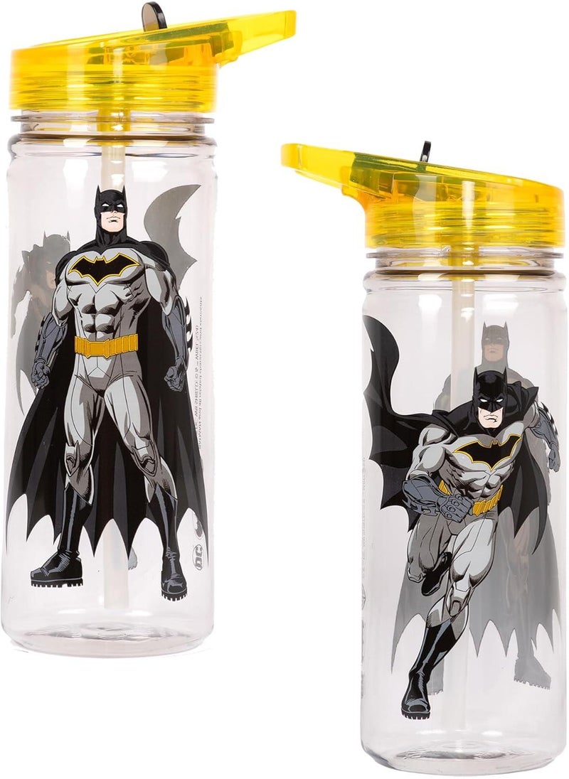 Fringoo Plastic Bottle w/ Straw- Batman