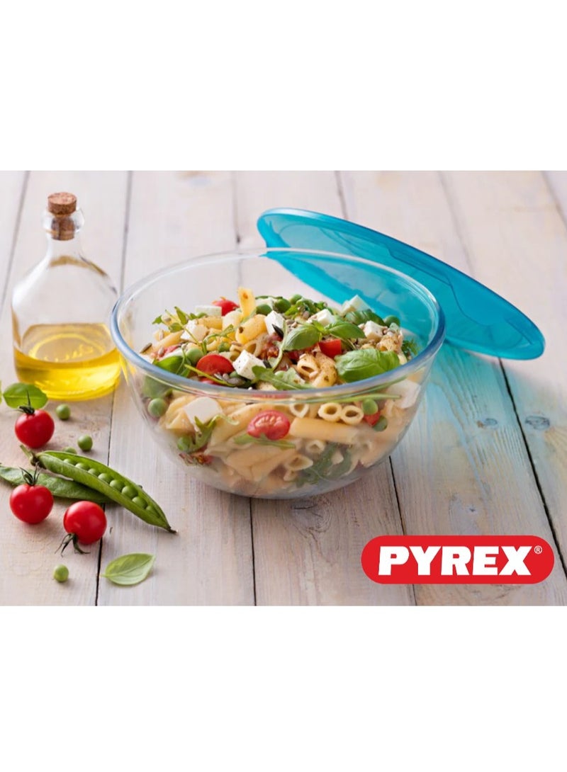 Pyrex Prep & Store Mixing Bowl with Lid Clear 2.2Liters