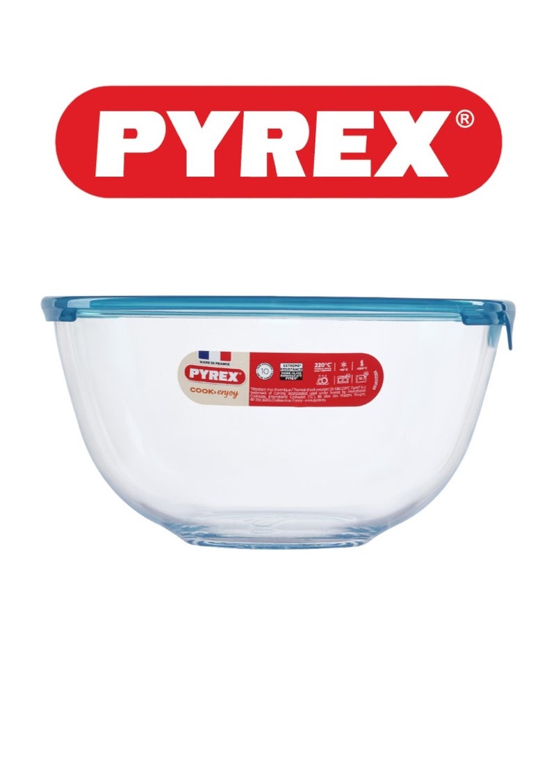 Pyrex Prep & Store Mixing Bowl with Lid Clear 2.2Liters