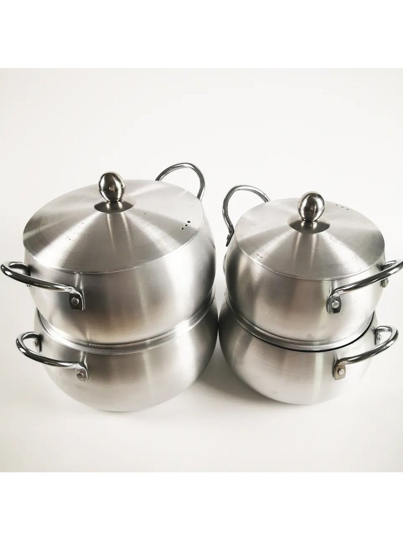 Belly Shape Aluminium Cooking Pot 5pc