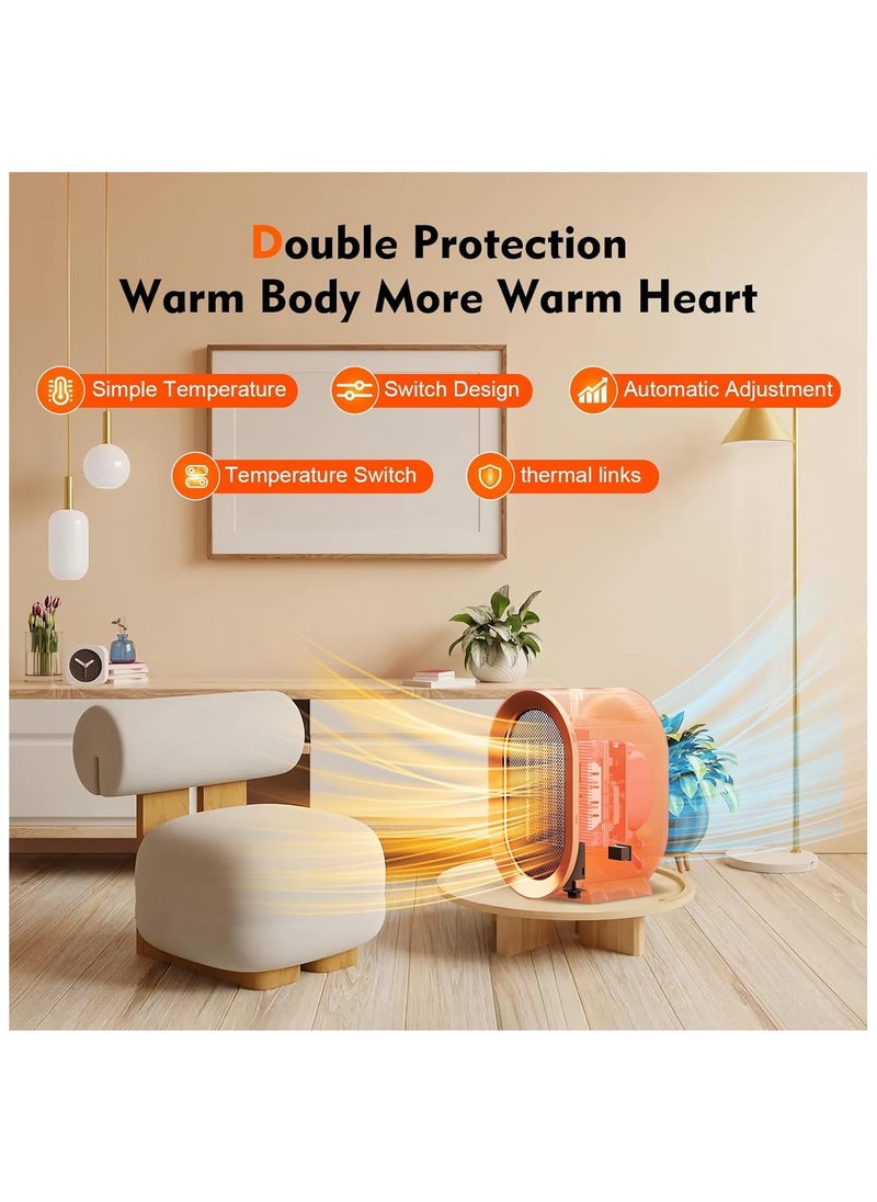 Winter Desktop Heater Indoor Small Electric Heater Multifunctional Ceramic Heating Heater Fan