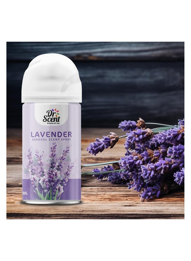 Dr Scent Breeze of Joy Lavender Air Freshener Spray (300ml) - Long-Lasting Freshness & Odor Eliminator for Home & Office