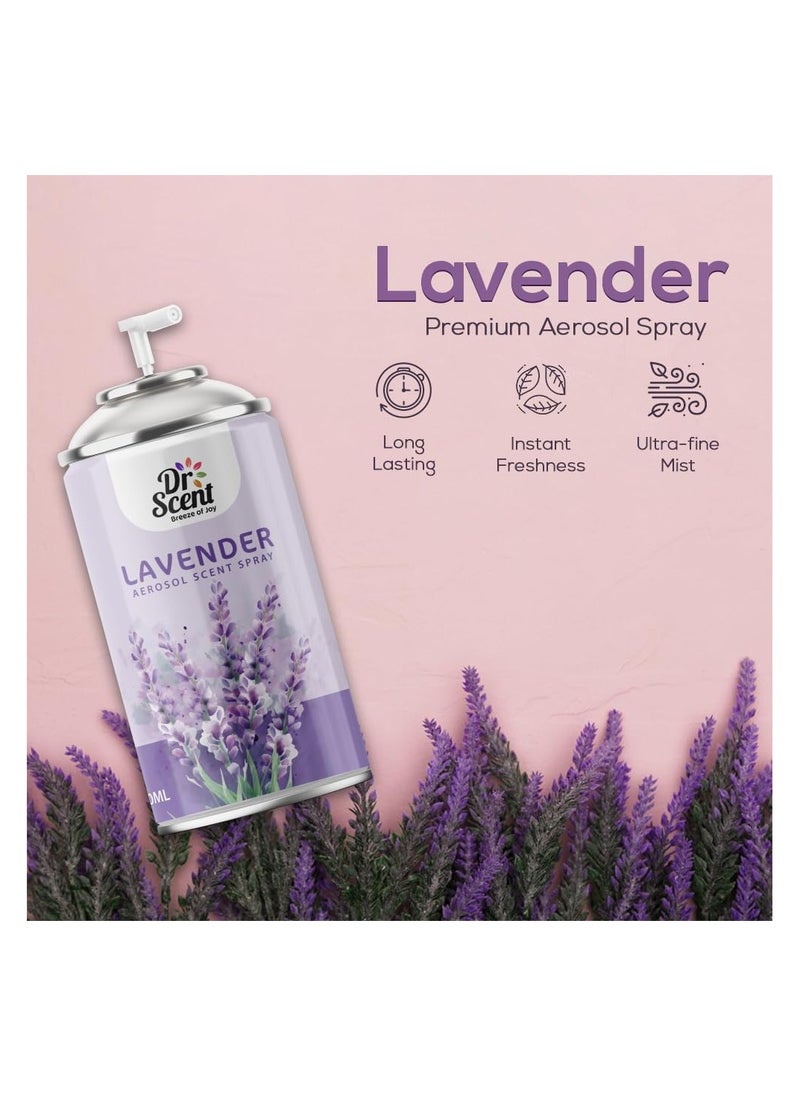 Dr Scent Breeze of Joy Lavender Air Freshener Spray (300ml) - Long-Lasting Freshness & Odor Eliminator for Home & Office