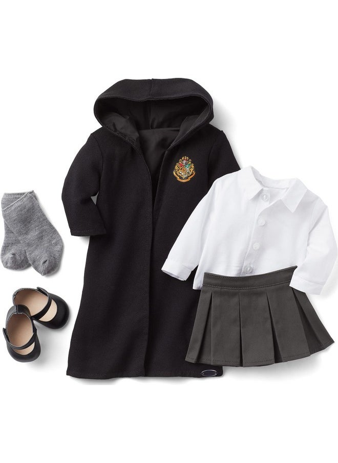 Harry Potter 18-Inch Doll Hogwarts Uniform With Skirt Outfit And Robe Featuring School Crest, For Ages 6+