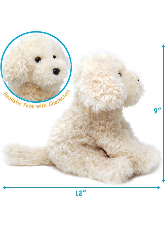 Luka The Labradoodle - 12 Inch Stuffed Animal Plush Poodle Dog - By Tigerhart Toys