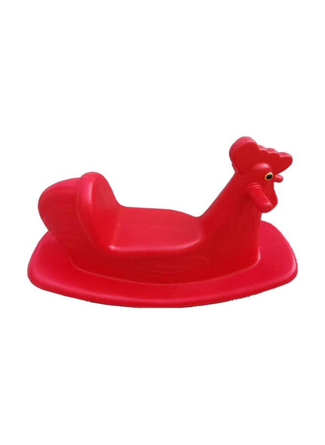 Chicken Shaped Colorful Plastic Toddlers Rocking Horse Rider