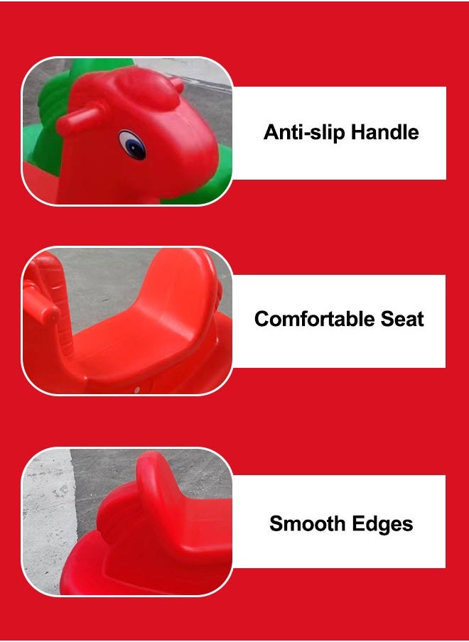 Indoor Toys For Children Rocking Horse Toddler Ride On Toy Kindergarten Plastic