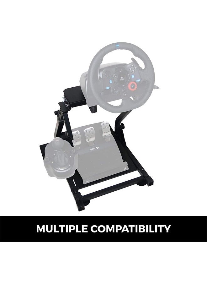 G29 G920 Racing Steering Wheel Stand fit for Logitech G27/G25/G29 Thrustmaster T80 T150 TX F430 Gaming Wheel Stand Wheel Pedals NOT Included