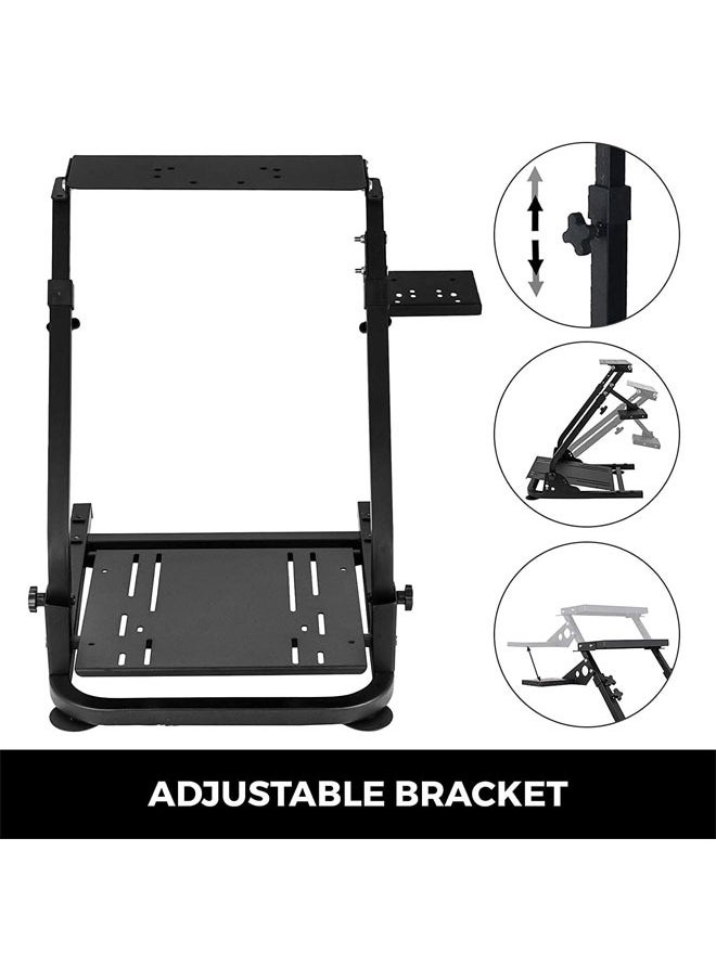 G29 G920 Racing Steering Wheel Stand fit for Logitech G27/G25/G29 Thrustmaster T80 T150 TX F430 Gaming Wheel Stand Wheel Pedals NOT Included